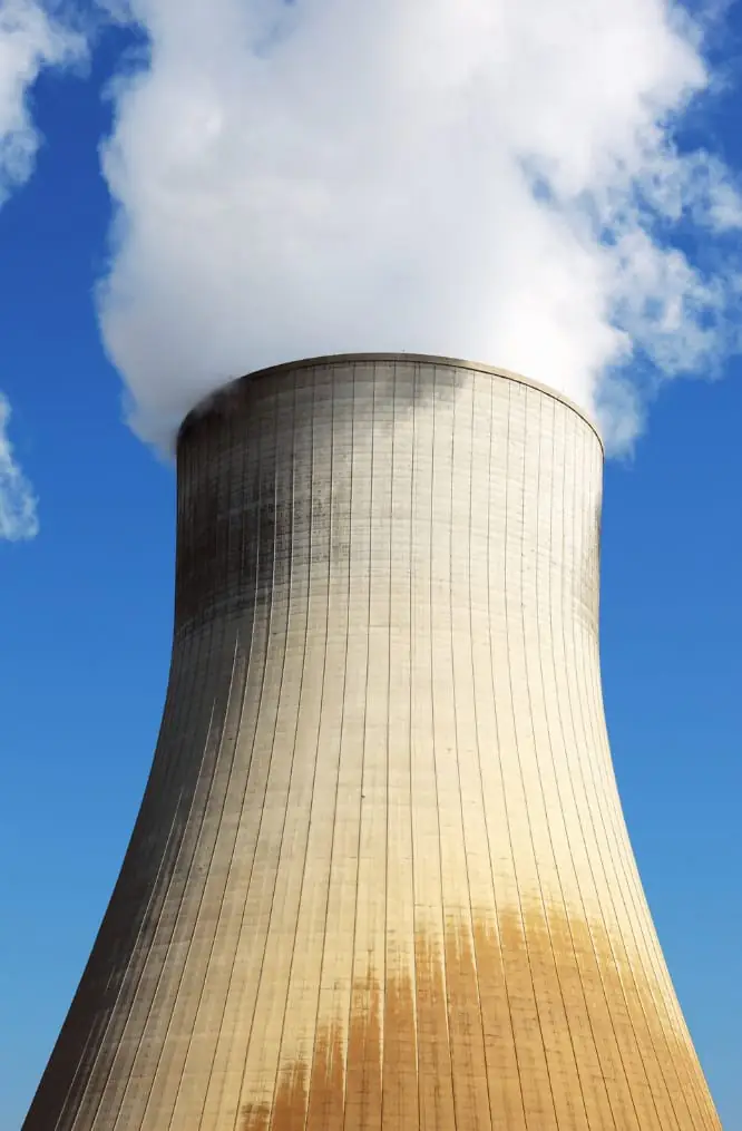 Caldeira industrial em operação
